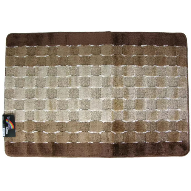 Коврик для ванной Banyolin Silver коричневый 80*120 см