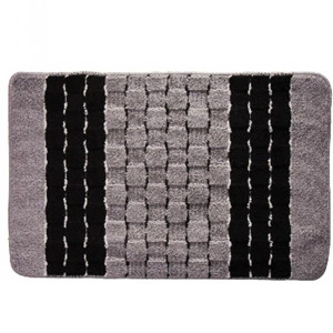 Коврик для ванной Banyolin Silver черный 80*120 см