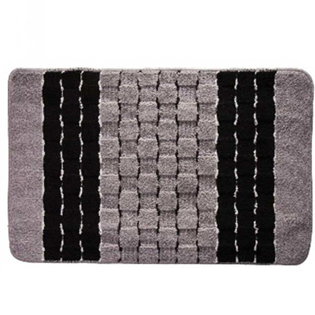 Коврик для ванной Banyolin Silver черный 80*120 см