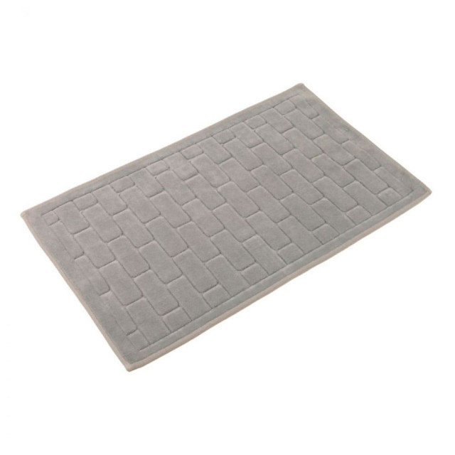 Коврик для ванной Zeria Home Castafiore Naturale Kerpic серый 60*100 см