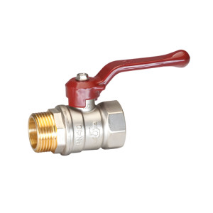 Кран шаровой Temper 8825ВНР140 Ду25 (1”) Ру40 ВР/НР рычаг латунь