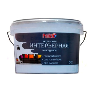 Краска Palizh PC-304 акриловая интерьерная моющаяся ваниль 3.7 кг