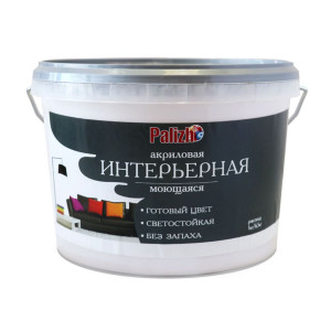 Краска Palizh PC-302 акриловая интерьерная моющаяся миндаль 3.7 кг