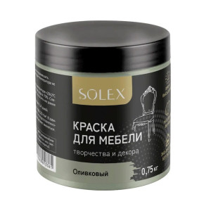Краска Solex для мебели оливковый 0.75 кг