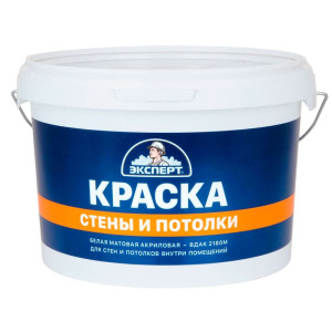 Краска Эксперт для стен и потолков 3 кг