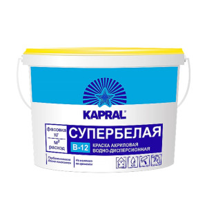 Краска Condor Kapral B-12 супер белая 15 кг