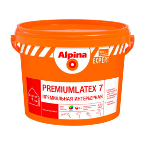 Краска Alpina Expert Premiumlatex 7 база 1 белая 2.5 л