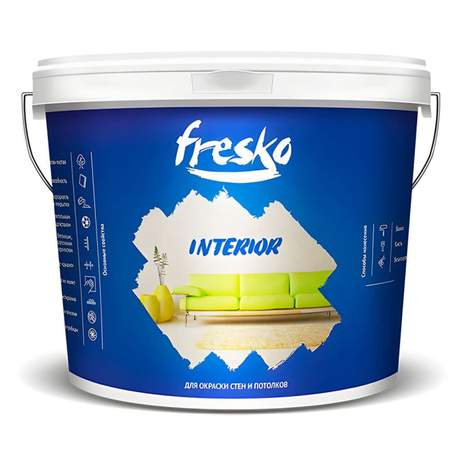 Краска Lida Fresko Interior для внутренних работ белая 1 л
