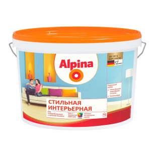 Краска Alpina Стильная интерьерная База 3 прозрачная 0.85 л