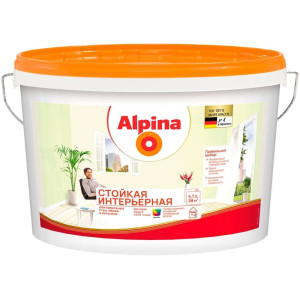 Краска Alpina Стойкая интерьерная 948107170 База 3 прозрачная 4.7 л