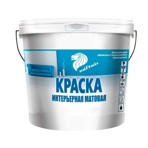 Краска Malevanka Интерьер 4 белая 10 л