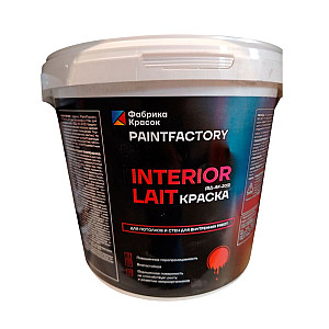 Краска PaintFactory Interior Lait для потолков и стен белая 2.5 кг