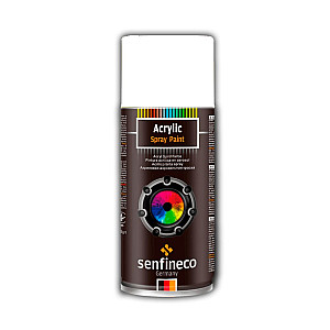 Краска-спрей Senfineco Paint Acrylic Matte акриловая белая 400 мл