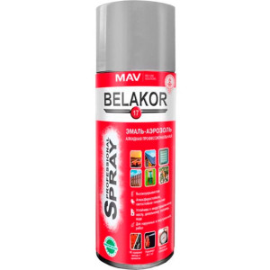 Эмаль-аэрозоль MAV Belakor 17 алкидная RAL7001 серебристо-серый глянцевая 520 мл