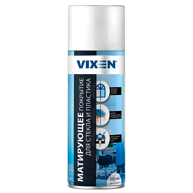 Покрытие матирующее Vixen VX90400 для стекла и пластика белое 520 мл