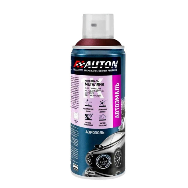 Эмаль автомобильная металлик AUTON 192 портвейн 520 мл