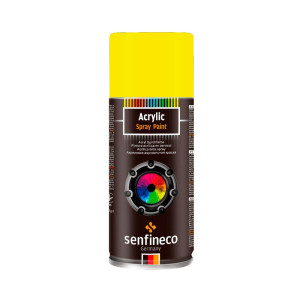 Краска-спрей Senfineco Paint Acrylic 4041 акриловая желтая 400 мл