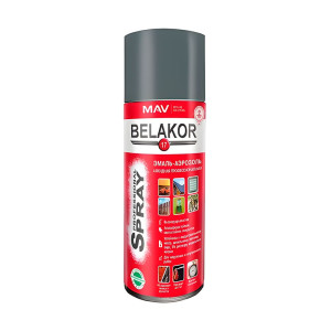 Эмаль-аэрозоль MAV Belakor 17 алкидная RAL7024 графитовый серый глянцевая 520 мл