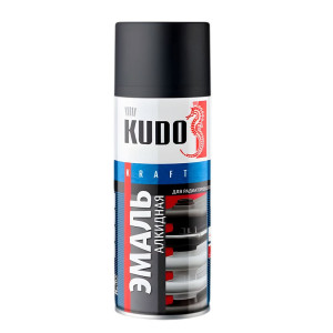 Эмаль для радиаторов отопления Kudo KU-5103 черная матовая 520 мл