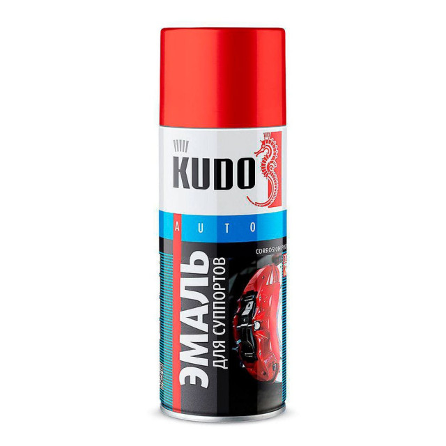 Эмаль для суппортов Kudo KU-5211 красная 520 мл
