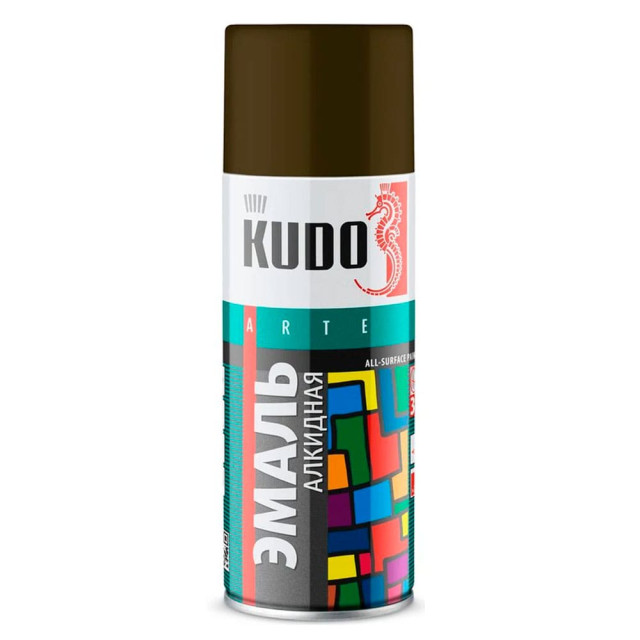 Эмаль Kudo KU-1005 универсальная хаки 520 мл