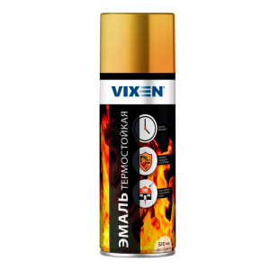 Эмаль термостойкая Vixen VX53007 золото 520 мл