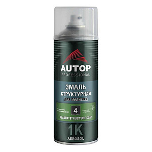 Эмаль для пластика Autop №4 ATP-A07584 структурная черная мелкая 520 мл