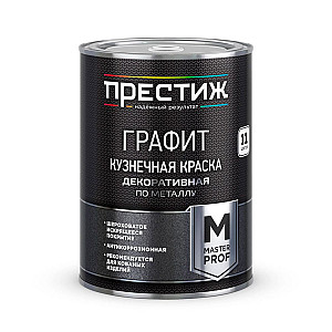 Краска кузнечная Престиж М grafit черная 0.9 кг