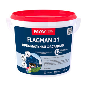 Краска MAV Flagman 31 премиальная фасадная база D 5 л