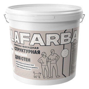 Краска Goldbastik Lafarba фасадная структурная белая 7.5 кг