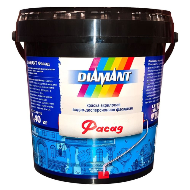 Краска Diamant Фасад 948106480 белая 1.4 кг