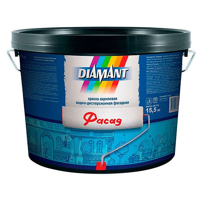 Краска Diamant Фасад 948106478 белая 15.5 кг