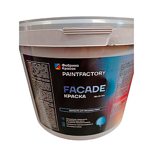Краска PaintFactory Facade фасадная для наружных работ белая 1.3 кг
