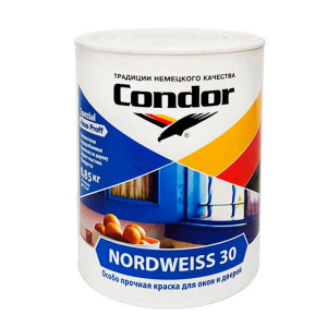 Краска Condor Nordweiss-30 для окон и дверей 0.85 кг