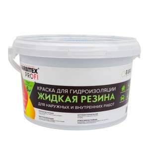 Краска акриловая Farbitex Жидкая резина для гидроизоляции черный 2.5 кг