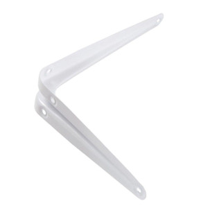 Кронштейн угловой Сибртех 94015 с ребром белый 100*125 мм