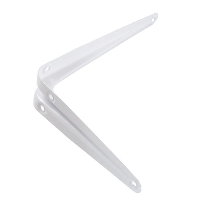 Кронштейн угловой Сибртех 93953 с ребром белый 200*250 мм