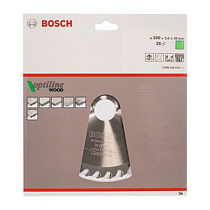 Диск пильный Bosch Optiline по дереву 36 зубьев 190*30*2.6 мм