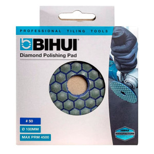 Круг алмазный шлифовальный BIHUI DPP405 Р50 гибкий 100 мм