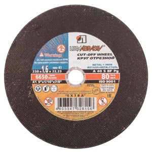 Круг отрезной Lugaabrasiv 230*1.6*22.2 мм для металла