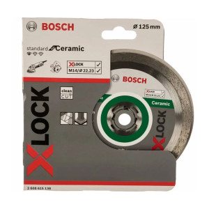 Диск алмазный по керамике Bosch X-LOCK Standard for Ceramic 125*22.23 мм