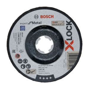 Круг обдирочный Bosch X-LOCK Expert for Metal 2608619259 125*6*22.2 мм для металла