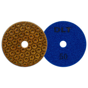 Круг алмазный DLT №10 Р50 шлифовальный гибкий для сухой шлифовки 100 мм