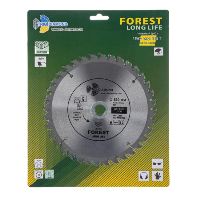 Диск пильный Trio-Diamond FLL806 190*30*36Т