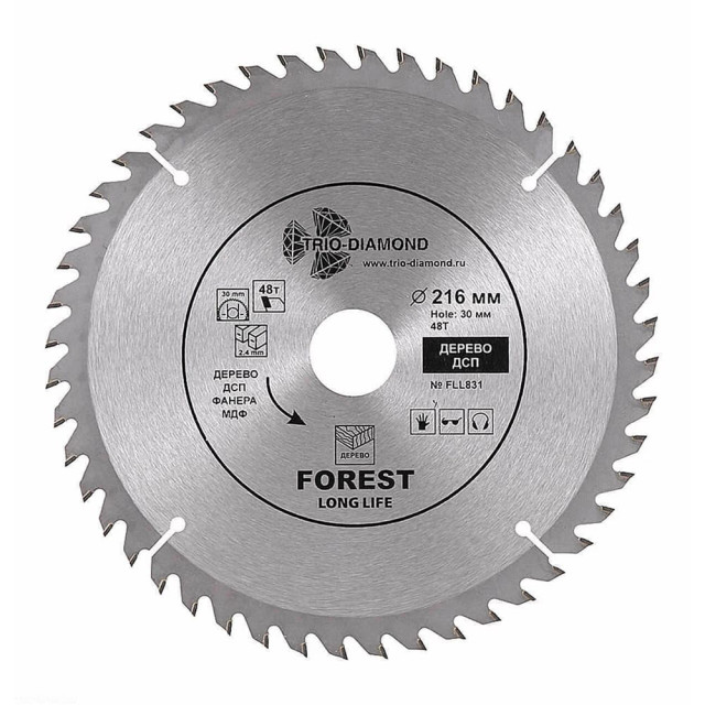 Диск пильный Trio-Diamond FLL831 216*30*48Т