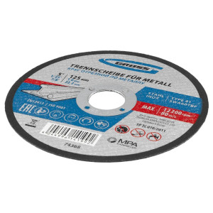 Круг отрезной Gross 74368 WA60TBF по металлу 125*1.0*22.2 мм