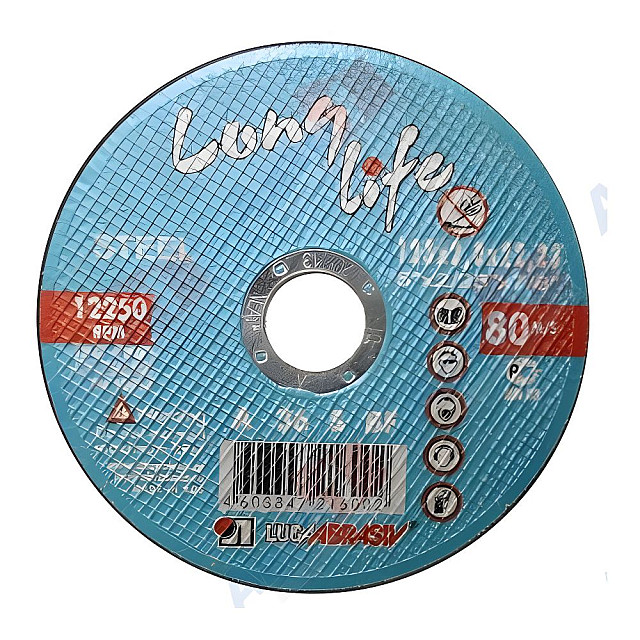 Круг отрезной Lugaabrasiv Long Life 125*1.4*22.2 мм для металла