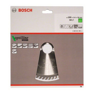 Диск пильный Bosch Optiline по дереву 60 зубьев 190*30*2.6 мм