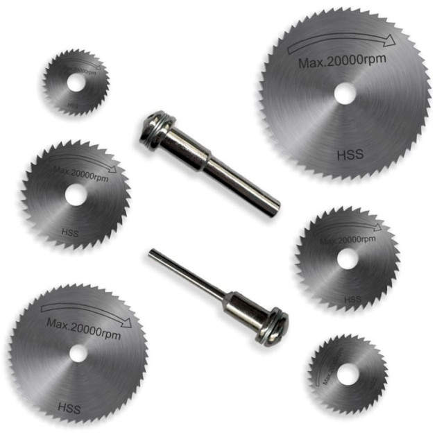 Набор пильных дисков для гравера MKSS toolbox MK5006 22/25/32/35/44/50 мм