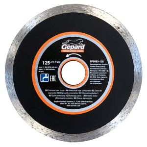 Круг алмазный Gepard GP0803-125 125*22 мм по керамике сплошной